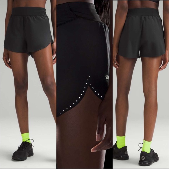 Lululemon Fast and Free Reflective High-Rise Classic-Fit Short 3" - Picture 1 of 5